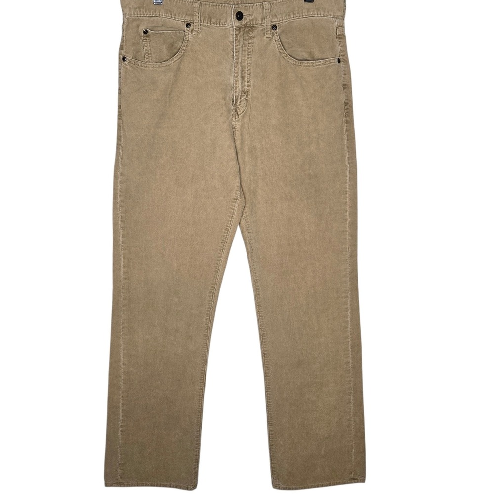 J.Crew Vintage Corduroy Straight Leg Pants Men 34x32 Tan Heritage academia prep